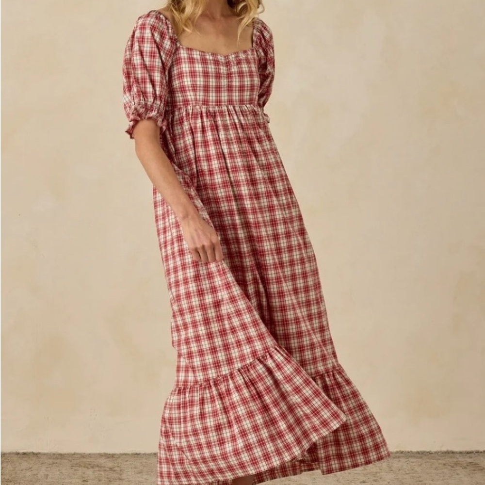 Noralee Chloe dress in holiday tartan nwt